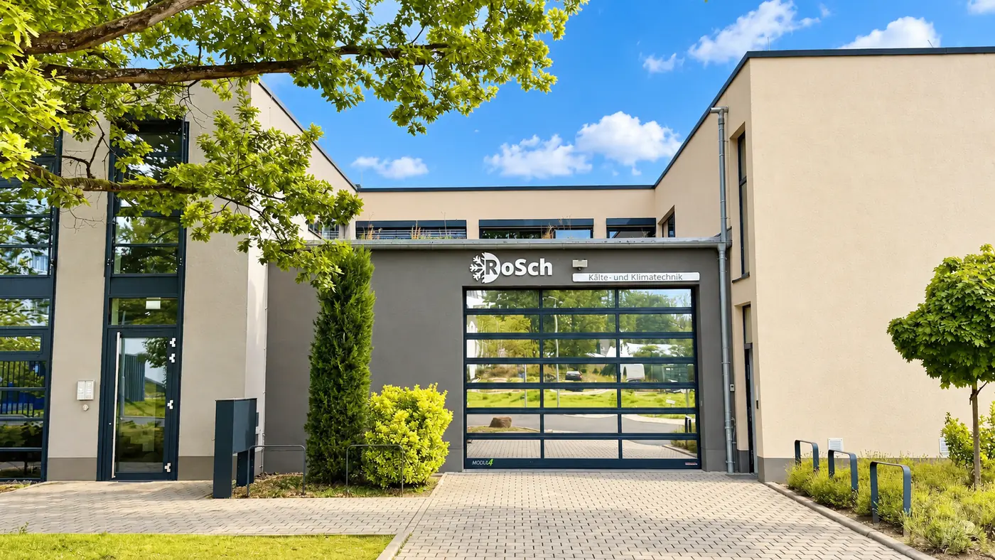Firmengebäude der RoSch Kälte- und Klimatechnik GmbH in der Hugenottenallee 169, Neu-Isenburg
